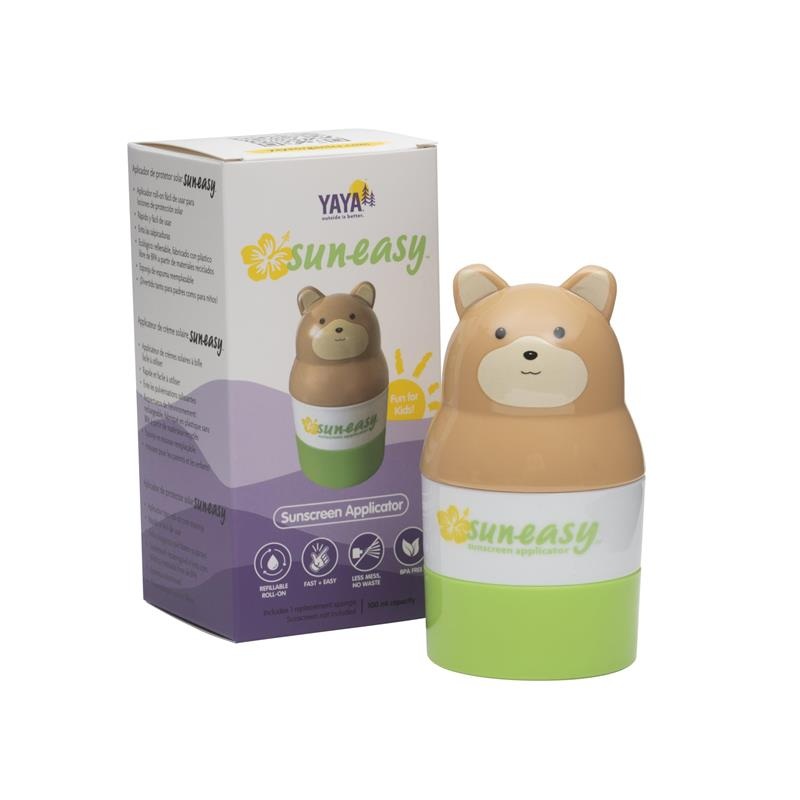 Yaya Organics – Sun-Easy Sunscreen Applicator Teddy Bear Green