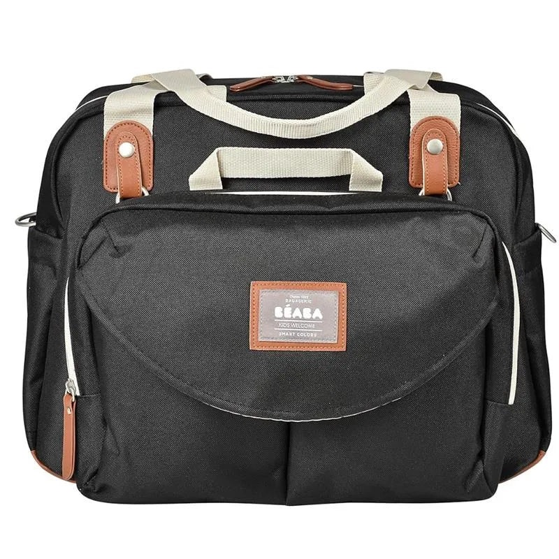 Beaba – Geneva Diaper Bag, Multifunction Baby Diaper Bag, Black