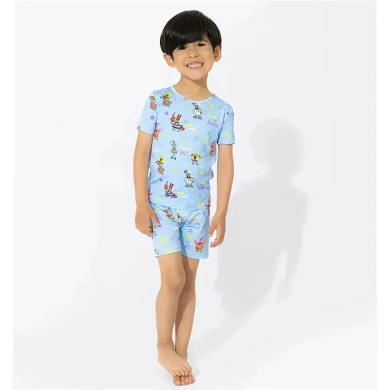Bellabu Bear – Good Vibes Bamboo Spongebob Squarepants Kids Pajama Short Set