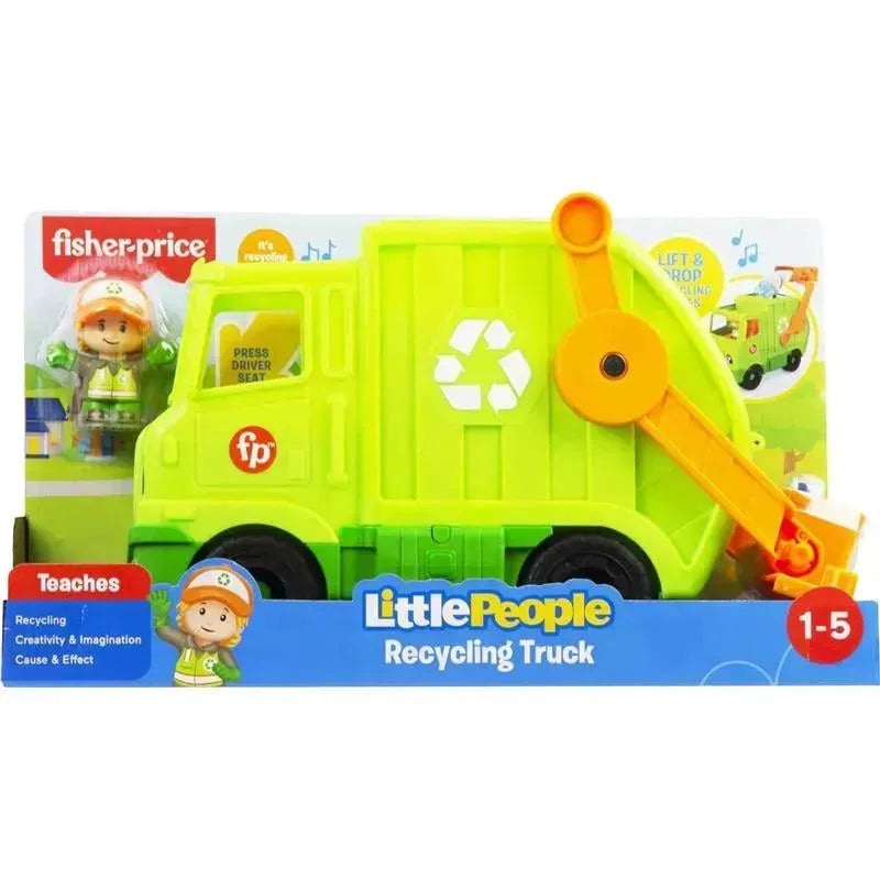 Fisher-Price – Little People Musical Toddler Toy Recycling Truck Garbage, 1+ Years