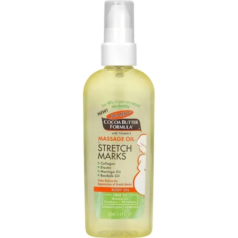 Palmer’s – Cocoa Butter Formula Massage Oil for Stretch Marks and Pregnancy Skincare, 3.4 Ounces