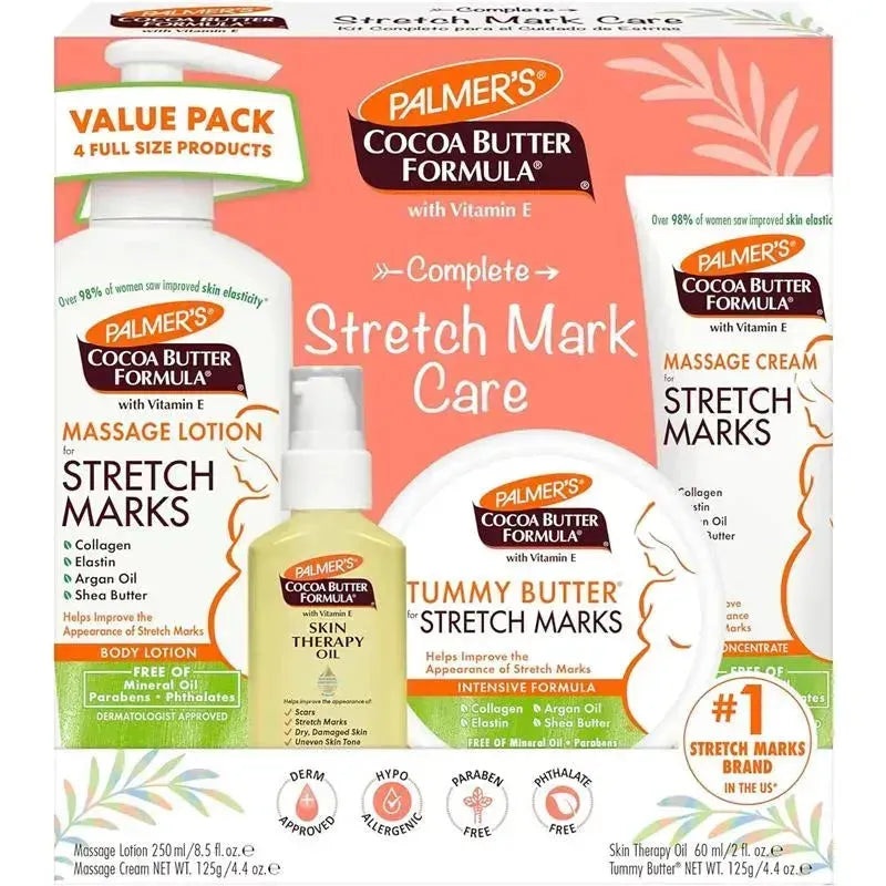 Palmer’s – Cocoa Butter Formula Pregnancy Skin Care Kit for Stretch Marks and Scars