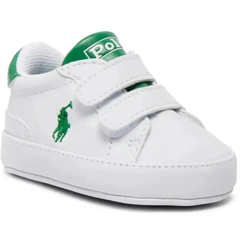 Ralph Lauren Baby – Boy Heritage Court Ii Ez White Smooth Green