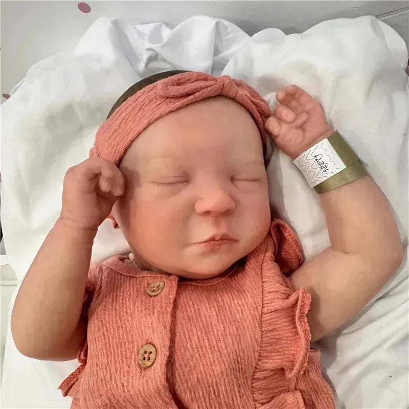 Reborn Baby Doll – White Vinyl, Marissa Asleep