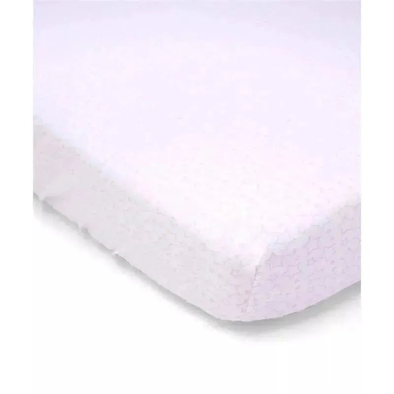 Rose Textiles – Star Flannel Crib Sheet, Pink
