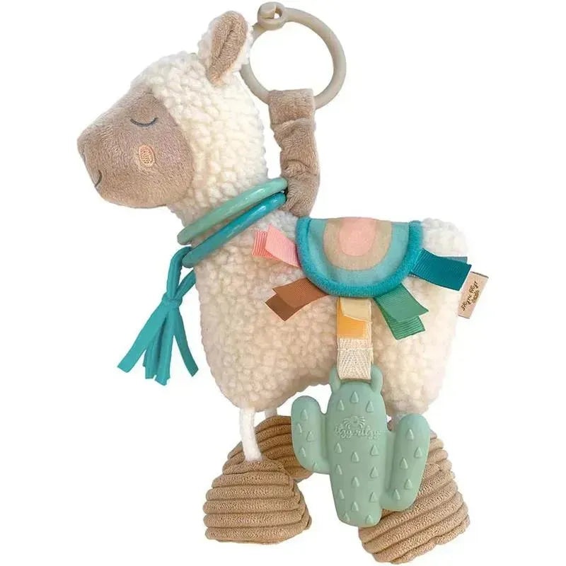 Itzy Ritzy – Link & Love Toy for Stroller or Car Seat, Silicone Teether, Llama