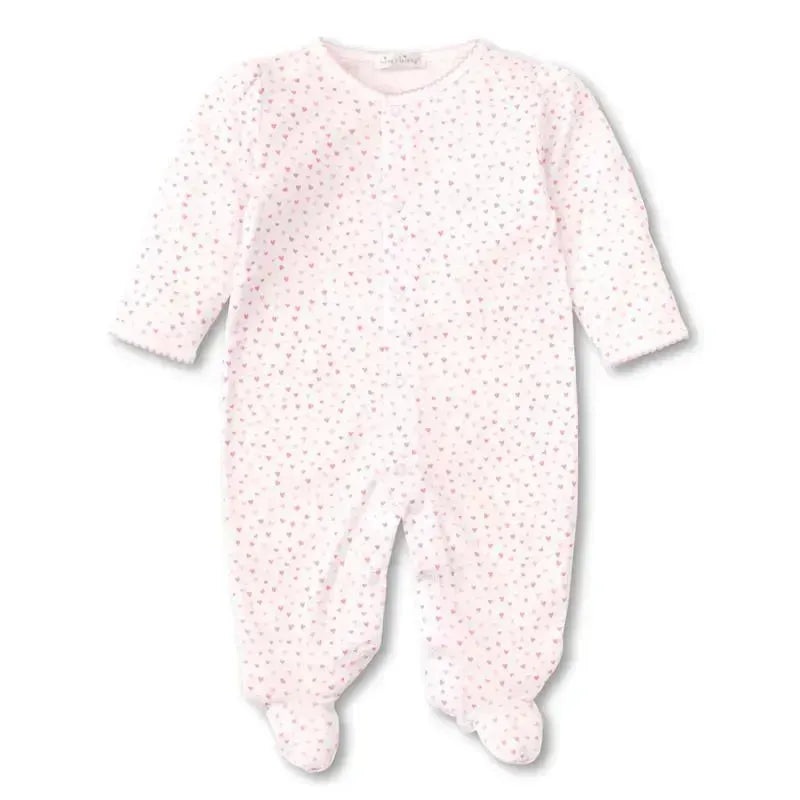Kissy Kissy – Footie, Hearts, 3-6M, White/Pink