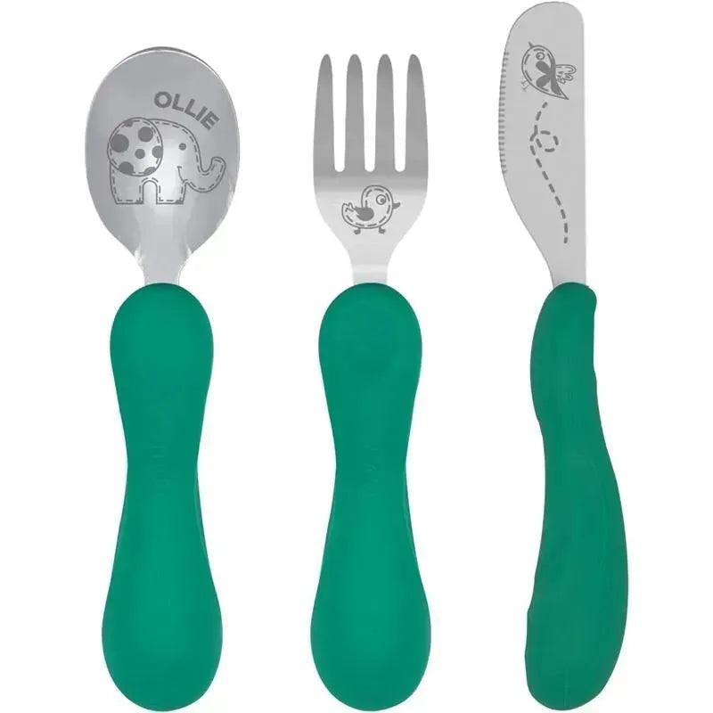 Marcus & Marcus – Game Anatomical Spoon Fork and Knife Elephant 3pcs