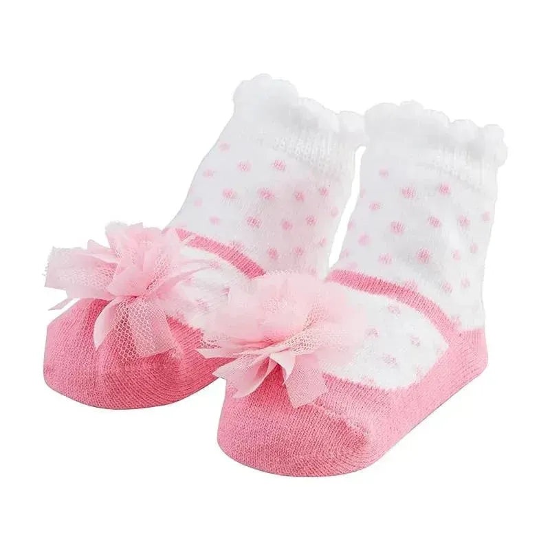 Mud Pie – Pink Puff Mary Jane Socks