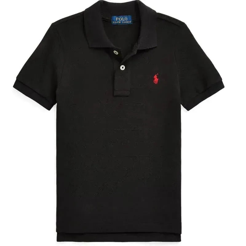 Ralph Lauren Baby – Short-Sleeve Basic Mesh Polo, Black