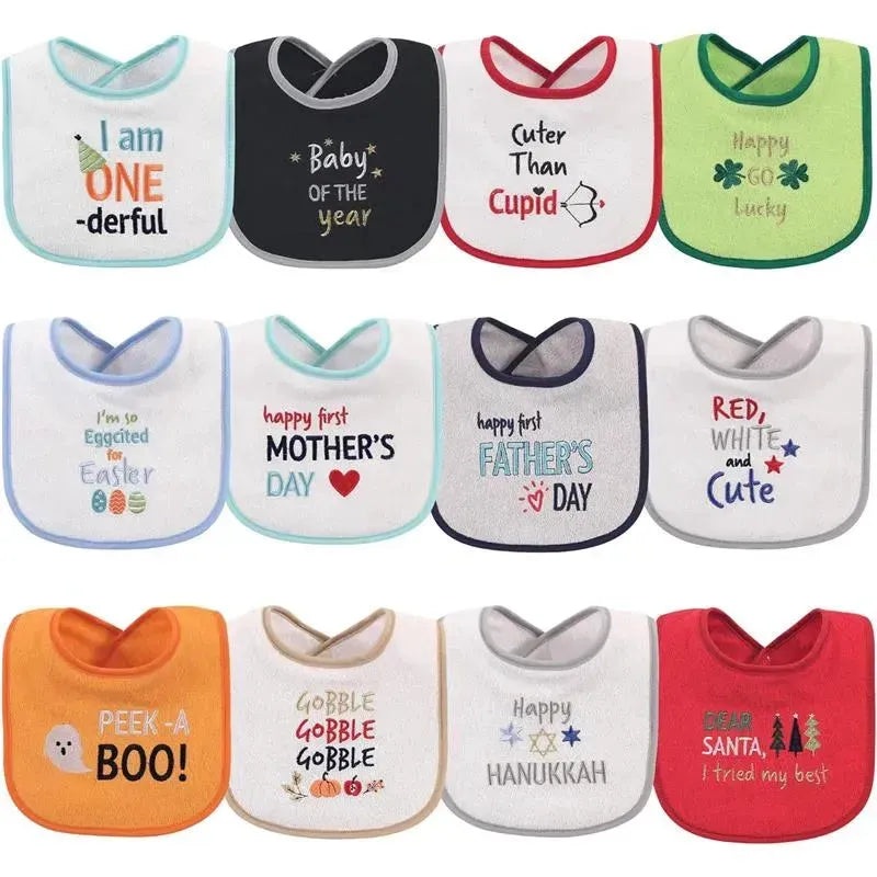 Baby Vision – Drooler Bib 10Pk, Holiday