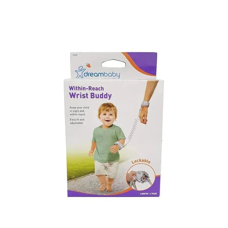 Dreambaby – Within Reach Wrist Leash Link, 6 Months to 4 Years, Grey, Model L2240