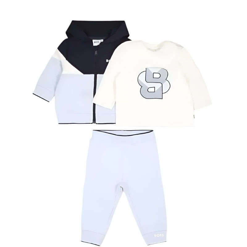 Hugo Boss Baby – Cotton Ensemble Gift Set, Navy