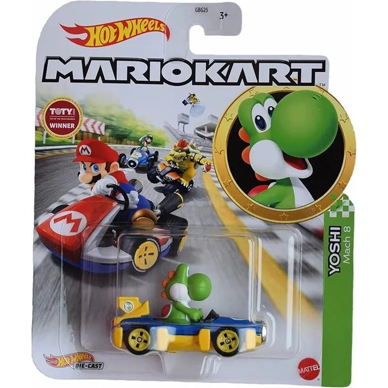 Mattel – Hot Wheels Mario Kart, Yoshi Car
