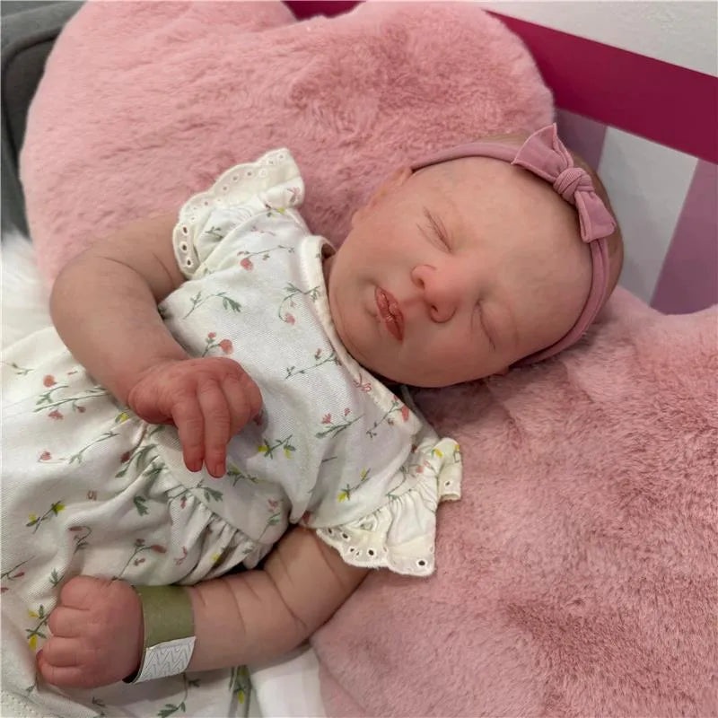 Reborn Baby Doll – White Vinyl, Alexa Asleep