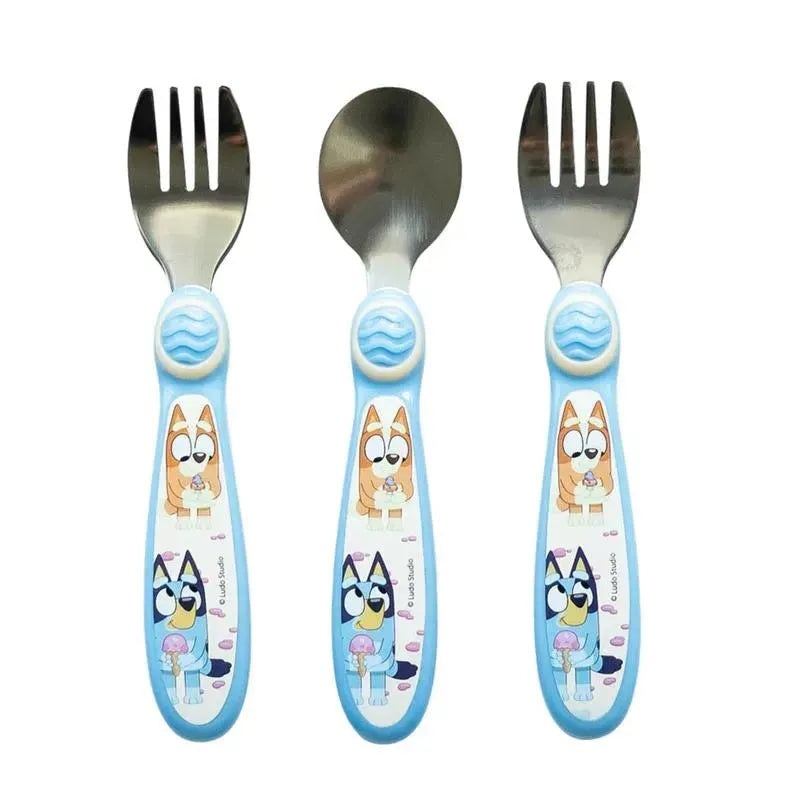 Tomy – Bluey Toddler Forks and Spoon Set
