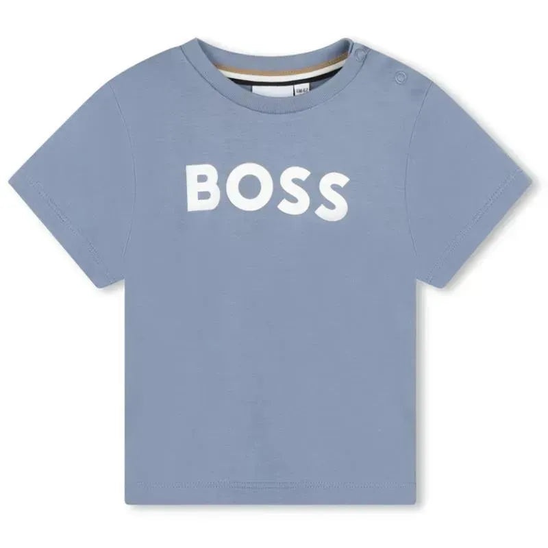 Hugo Boss Baby – Short Sleeve Basic Logo Tee, Grey