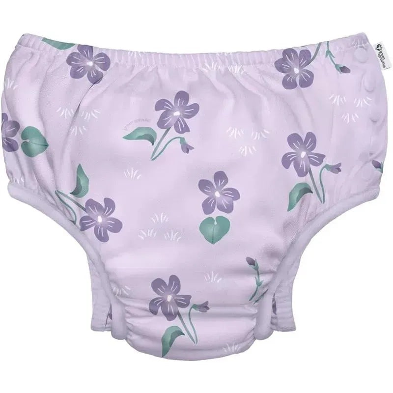 Iplay – Eco Snap Swim Diaper, Light Lavender Violets