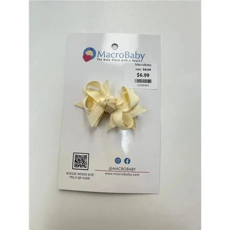 MacroBaby – Hair Bow Mini, Cream