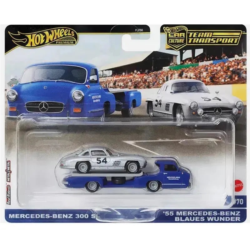 Mattel – Team Transport ’55 Mercedes-Benz Blaues Wunder & Mercedes-Benz 300 Sl
