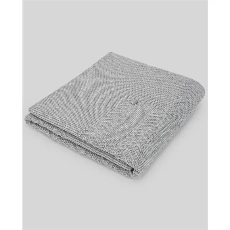 Paz Rodriguez – Baby Knit Newborn Blanket Pulgarcito, Grey Pearl