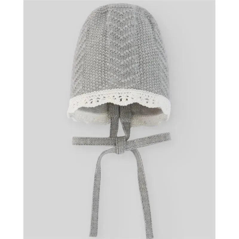 Paz Rodriguez – Baby Knit Newborn Bonnet, Grey Pearl