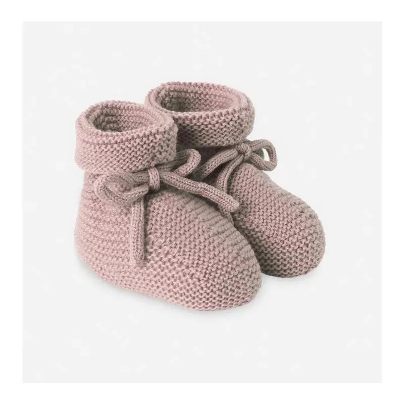 Paz Rodriguez – Baby Knit Newborn Booties Esencial, Chalk Pink