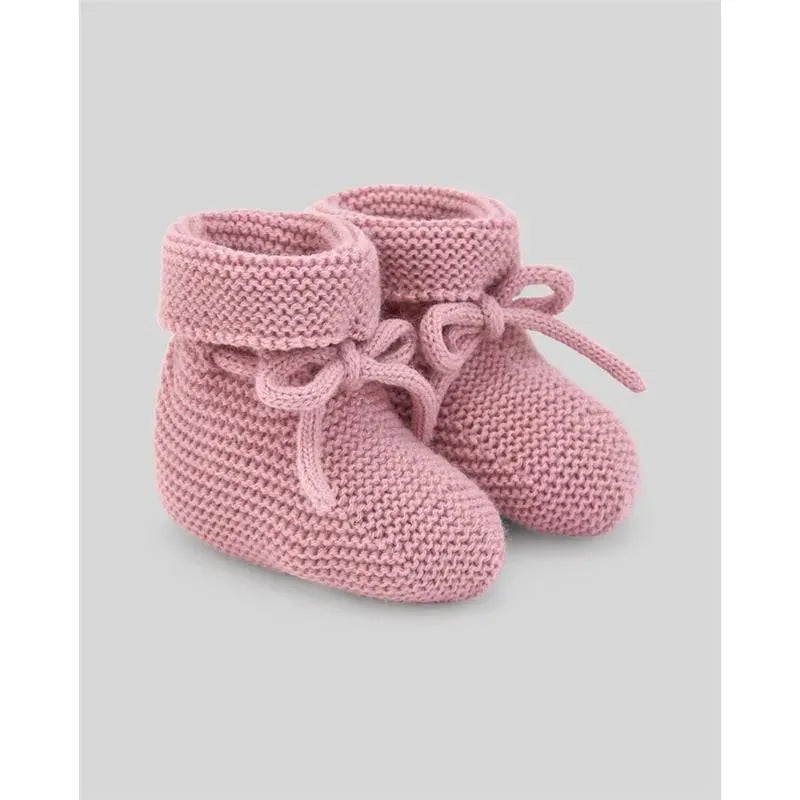 Paz Rodriguez – Baby Knit Newborn Booties Esencial, Makeup Pink