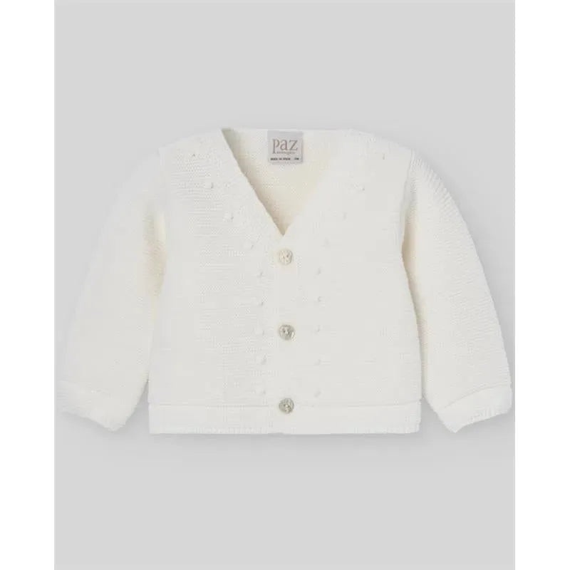 Paz Rodriguez – Baby Knit Newborn Cardigan, Cream