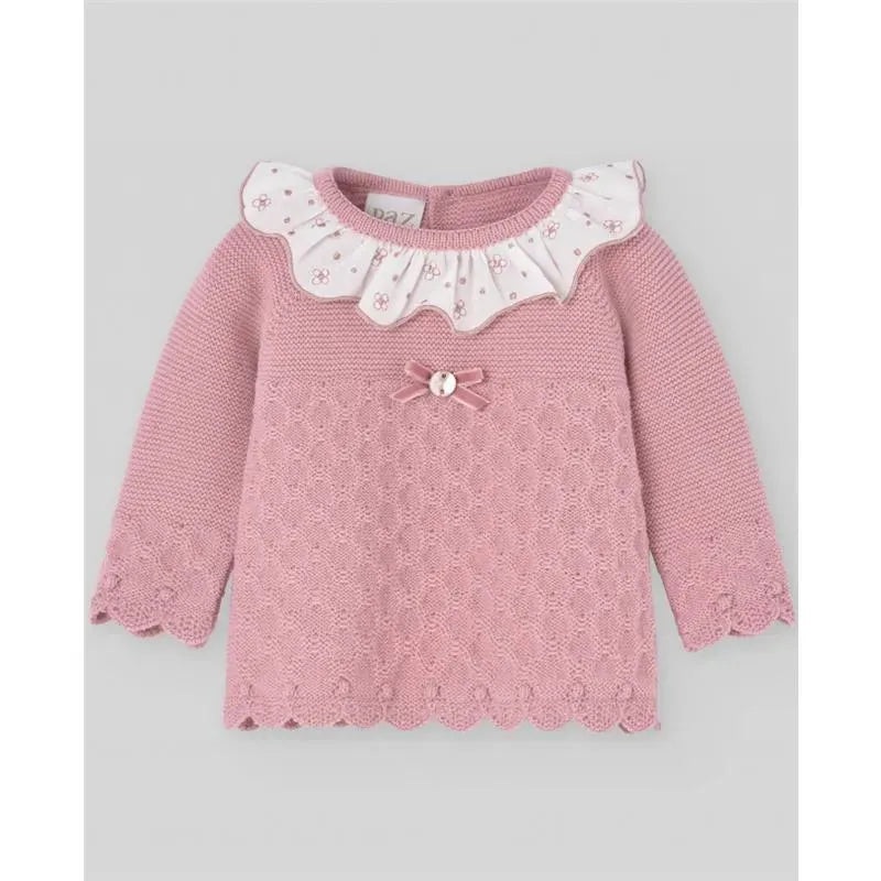 Paz Rodriguez – Baby Knit Newborn Sweater Dama, Makeup Pink