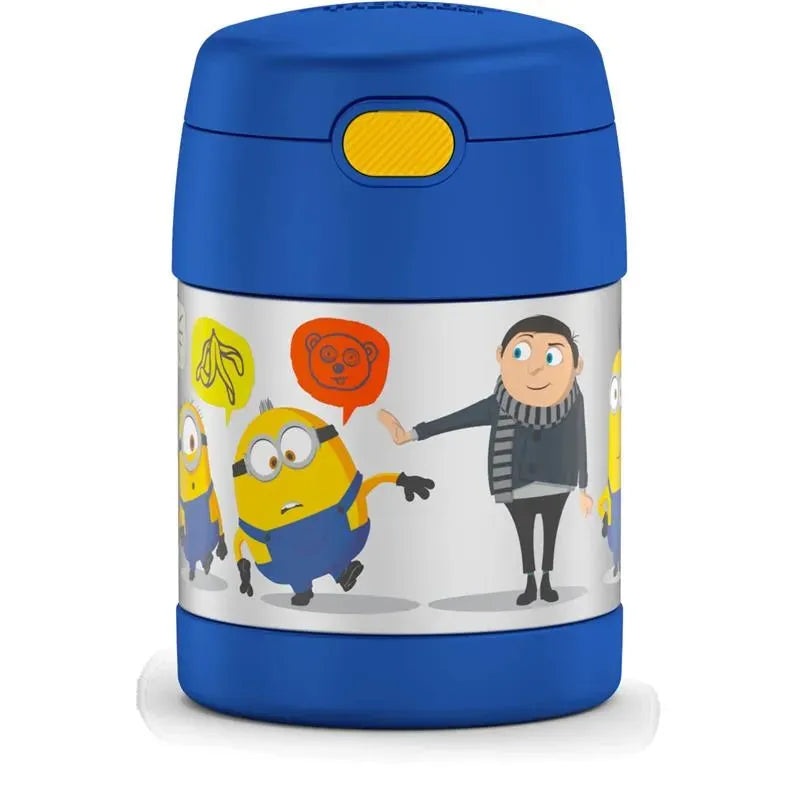 THERMOS – Stainless Steel Vacuum Insulated Food Jar with Spoon, 10 Oz, Minions