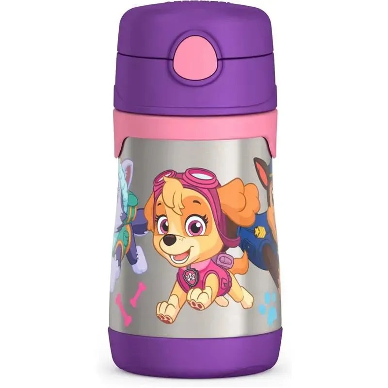 THERMOS – Vacuum Insulated Stainless Steel 10oz Straw Bottle, Paw Patrol Girl