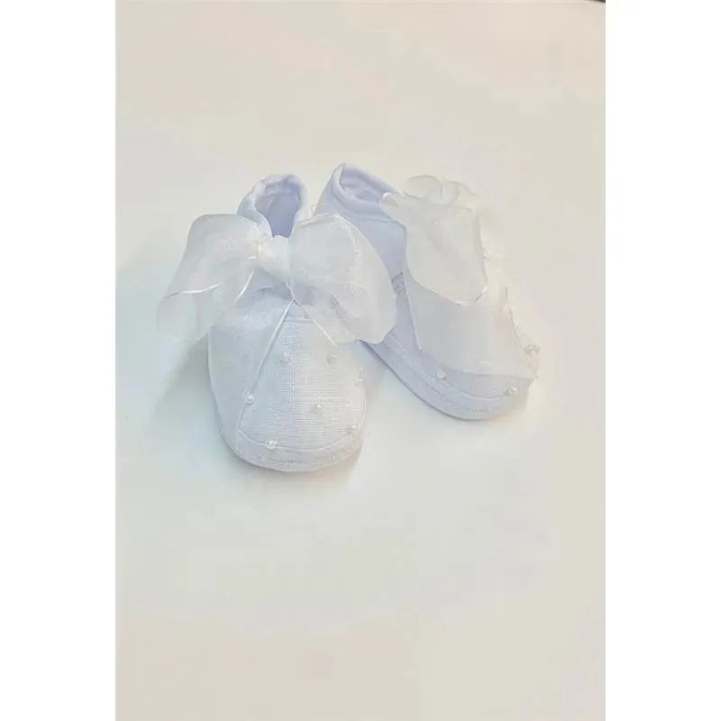 Will’ Beth – Girl Shoes Pearls, White