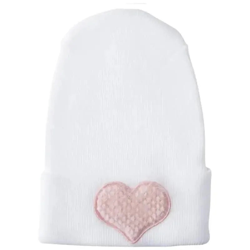 Adora Baby Gifts – Newborn Baby Hospital Hat, Fuzzy Blush Heart