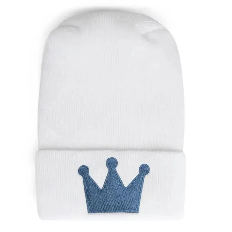 Adora Baby Gifts – Newborn Baby Hospital Hat, Linen Demin Crown