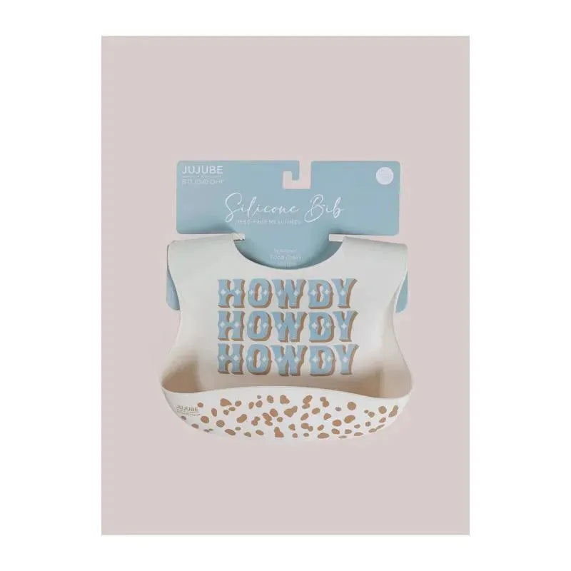 Jujube – Silicone Bib, Howdy Partner Blue