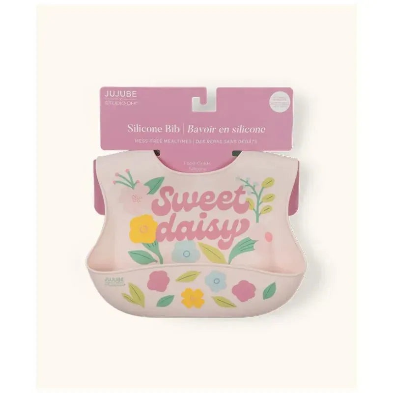 Jujube – Silicone Bib, Sweet Daisy