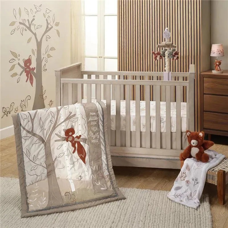 Lambs & Ivy – 3-Piece Bedding Set, Treetop Fox Woodland Tree
