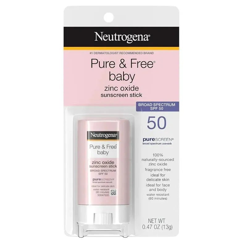Macrobaby – Neutrogena Pure & Free Baby Mineral Sunscreen Stick with Broad Spectrum SPF 50 & Zinc Oxide