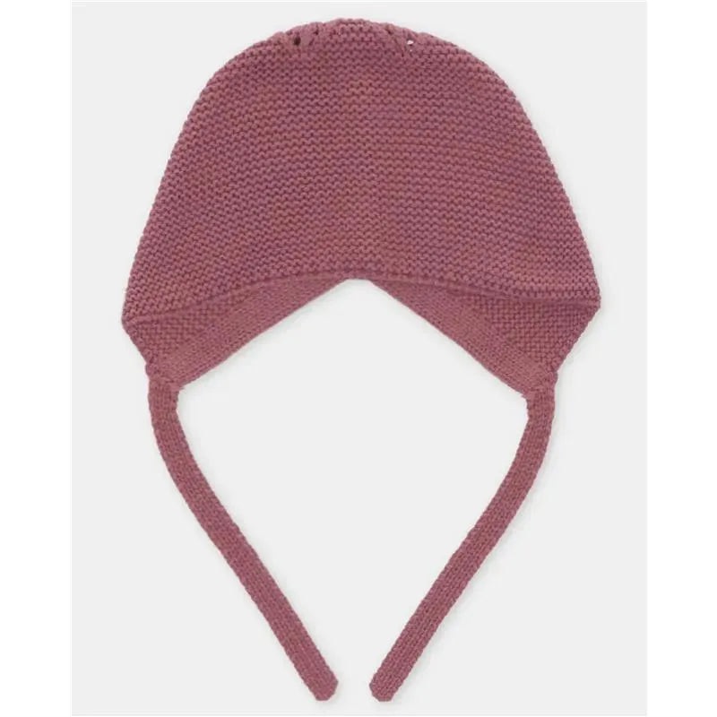 Martin Aranda – Basic Knit Bonnet Plum, Ivory