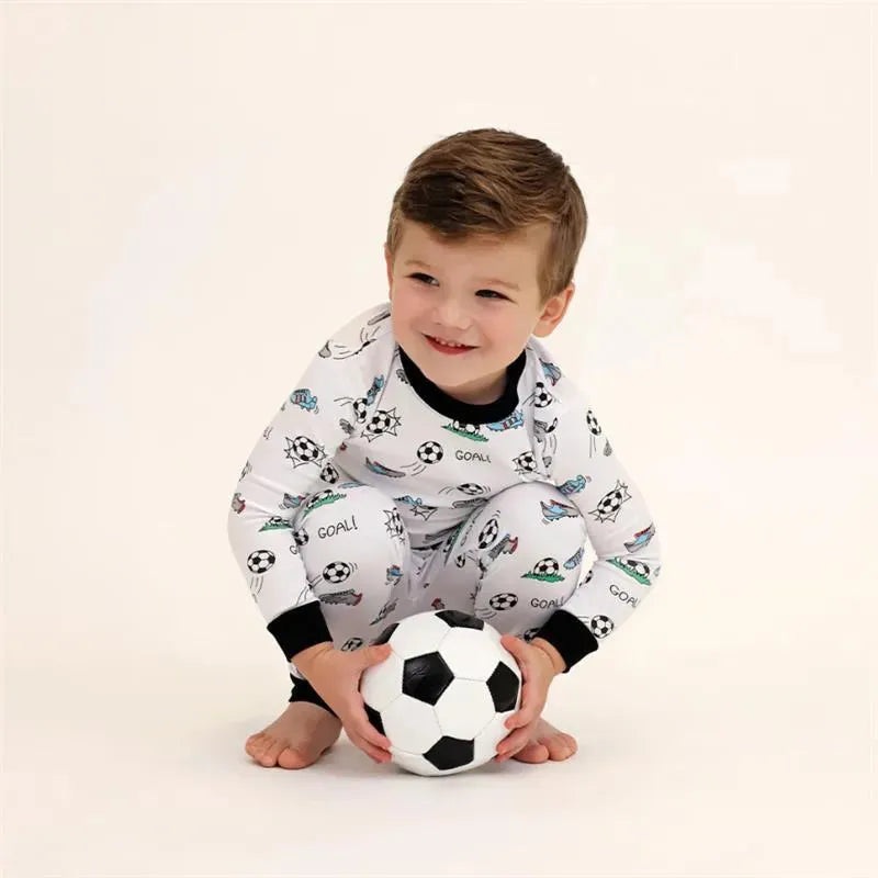 Noomie – Soccer Long Sleeve Pajama Set