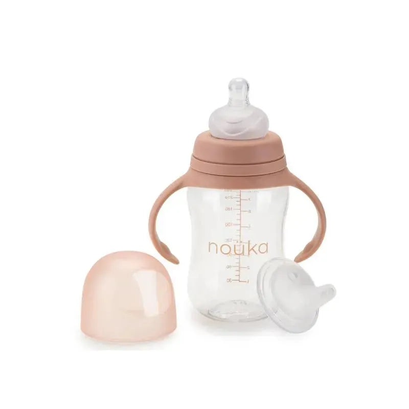 Nouka – Transitional Baby Bottle/Sippy Cup, Soft Blush