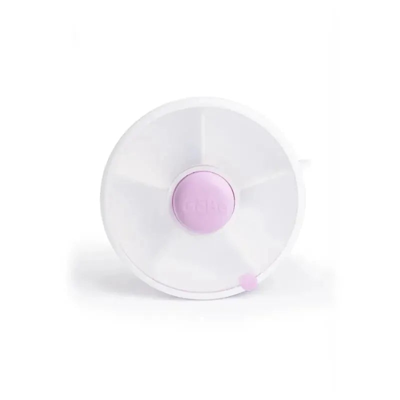 Gobe Kids – Small Snack Spinner Flip Travel Snack Box, Taro Purple