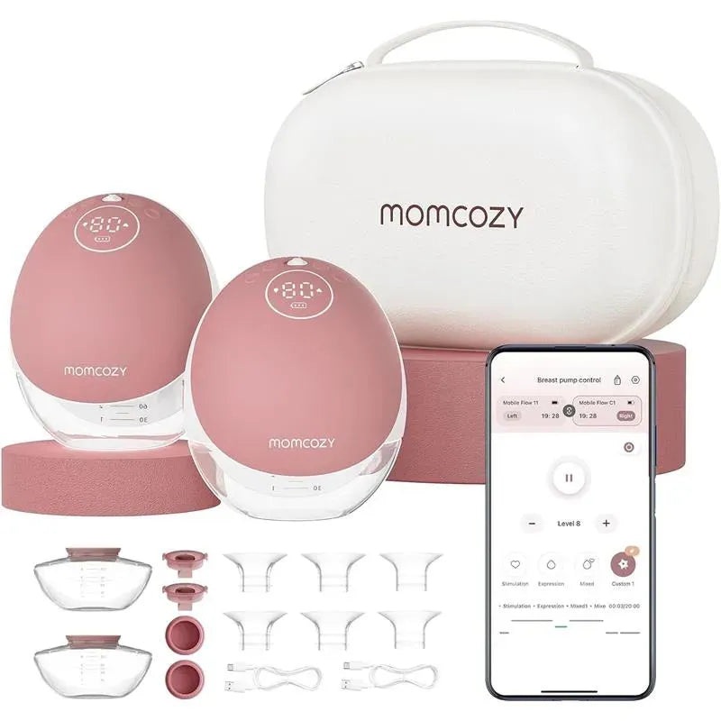 Momcozy – Double Breast Pump Hands Free Mobile Flow M9