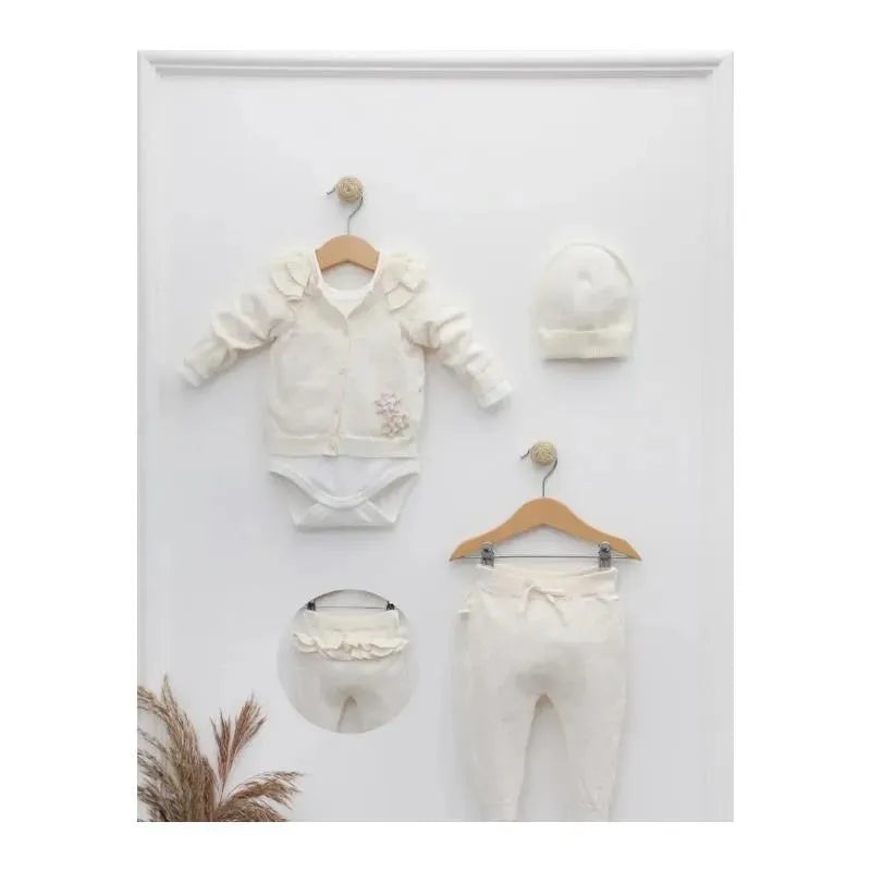 Nipperland – Baby Knitted Baby Outfit Cream