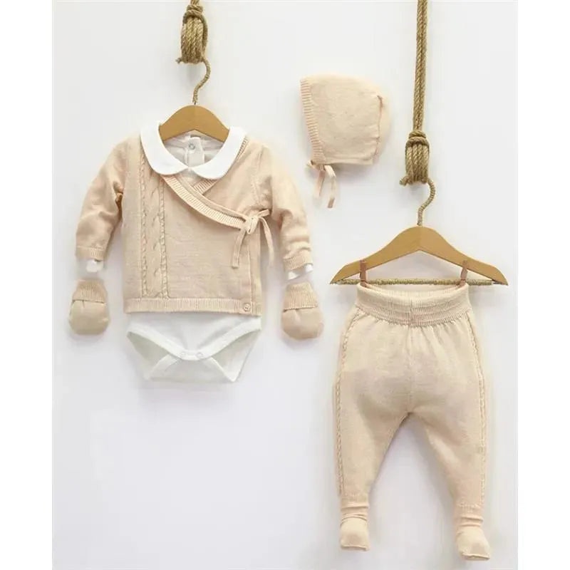 Nipperland – Take Me Home Set Knitted Baby Set Cream