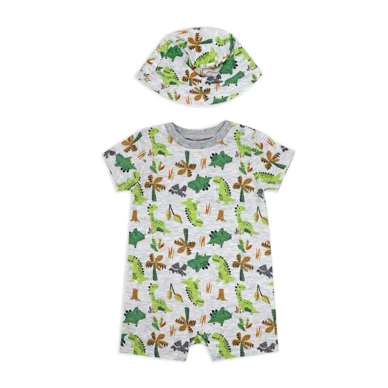 Rose Textile – 2Pk Baby Boys Dinosaurs Romper Set