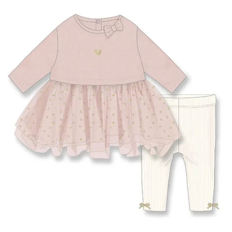 Rose Textile – 2Pk Baby Girl’s Hearts Tutu Legging Set