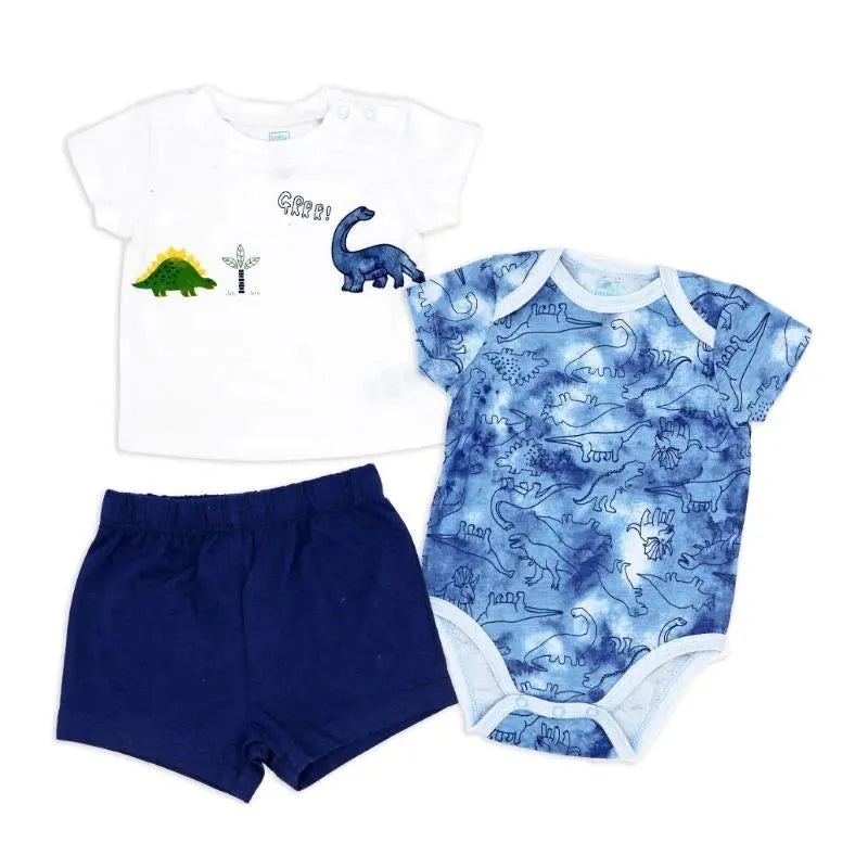 Rose Textile – 3Pk Baby Boy’s Dinosaur’s Short Set