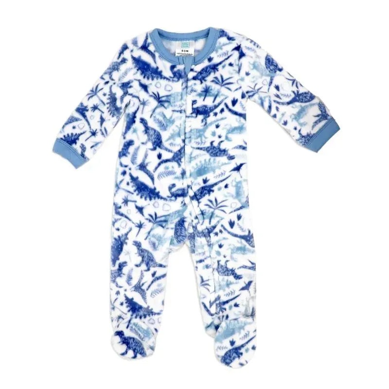 Rose Textile – Baby Boys Dinosaur Printed Fleece Sleeper